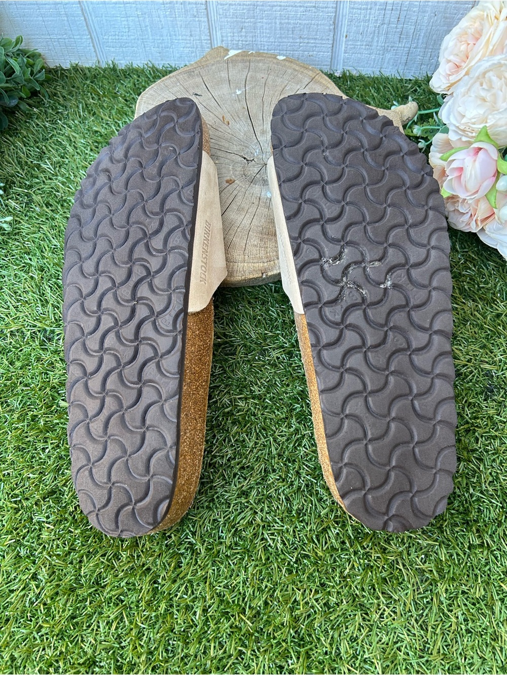 Birkenstock🍂Madrid BIG buckle leather sandals sandcastle size 41 US 10-10.5 - Picture 15 of 16